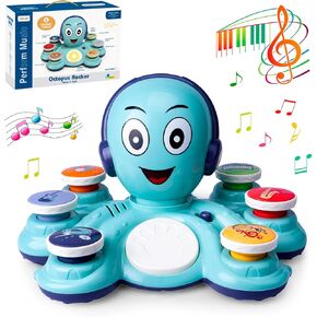 Baby Musical Toys Learning Toys for Toddlers, Octopus Music Toys, Preschooler Musical Educational Instruments Toy for Baby, Birthday Toys for Girls Boys