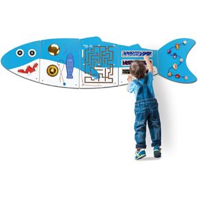 Monläurd® Caterpillar Montessori Busy Board,Sensory Board,Educational Toys,Activity Cube,Wall Toys,Daycare Furniture,Playroom Furniture,Interactive Toys,Wooden Toys,Learning Toys,Boys and Girls 6 M+ in Saudi Arabia
