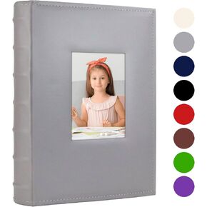 ألبوم صور Vienrose مقاس 4 × 6 300 صورة مع غطاء جلدي لمنطقة المذكرة، كتاب صور بسعة كبيرة لحفلات الزفاف والأسرة وإجازة الطفل باللون الأسود in Kuwait