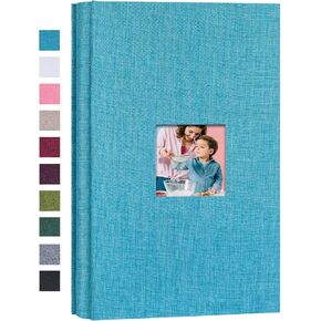 Mublalbum Small Photo Album 4x6 100 Photos Linen Cover Picture photo Book with 100 Horizontal Pockets for Wedding Family Anniversary Baby(Beige) in Saudi Arabia