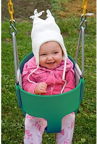 Eastern Jungle Gym Half Bucket Toddler Swing Seat with Coated Swing Chains Pack of 2 in Kuwait