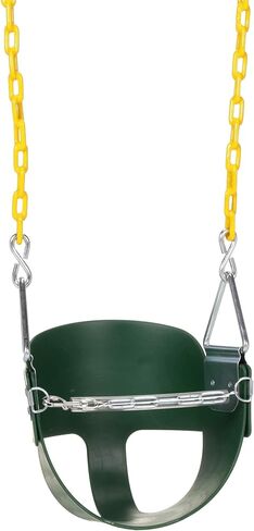 Eastern Jungle Gym Half Bucket Toddler Swing Seat with Coated Swing Chains Pack of 2 in Kuwait