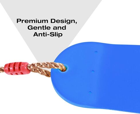 RedSwing Kids Belt Swing Seat and Plastic Climbing Rope Swing for Outside Playground, Safe Playground Swing Set Replacement for Children's Indoor and Outdoor Play, 330 Pounds Capacity - Green in Saudi Arabia