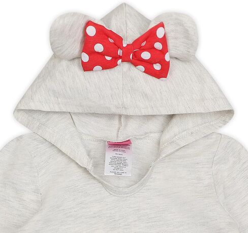 Disney Minnie Mouse Girls’ Hoodie and Jogger Set for Infant and Toddler Kids – Pink/Red/Grey in Saudi Arabia