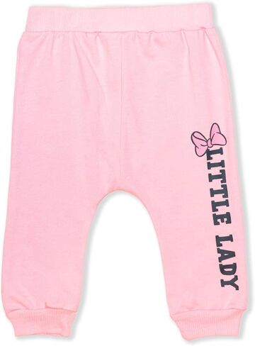 Disney Minnie Mouse Girls’ Hoodie and Jogger Set for Infant and Toddler Kids – Pink/Red/Grey in Saudi Arabia