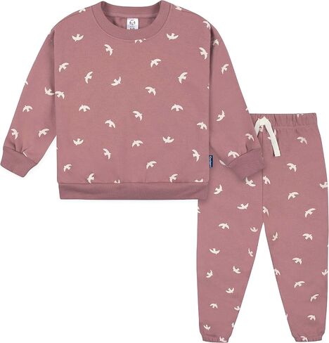 Gerber Baby Girls' Toddler 2-piece Fleece Sweatshirt and Jogger Set in Saudi Arabia