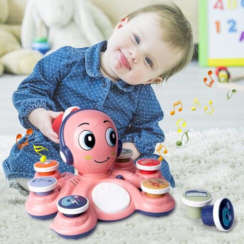 Baby Musical Toys Learning Toys for Toddlers, Octopus Music Toys, Preschooler Musical Educational Instruments Toy for Baby, Birthday Toys for Girls Boys in Kuwait