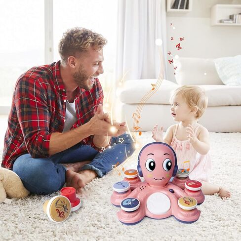 Baby Musical Toys Learning Toys for Toddlers, Octopus Music Toys, Preschooler Musical Educational Instruments Toy for Baby, Birthday Toys for Girls Boys in Kuwait