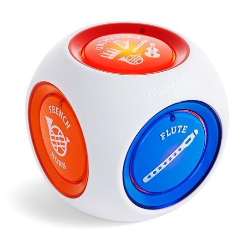 Munchkin® Mozart Magic® Cube Music Toy for Baby and Toddler - Includes 5 Instrument Sounds, 8 Mozart Songs and Lights in Saudi Arabia