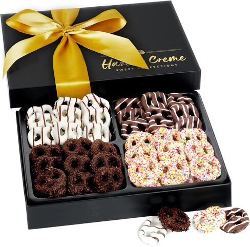 Pretzel Gift Basket - Pretzel Gift Box - Gourmet Food Gifts for Women/Men - Sweet and Salty Gifts - Thank You, Corporate, Birthday, Graduation Gifting in Saudi Arabia