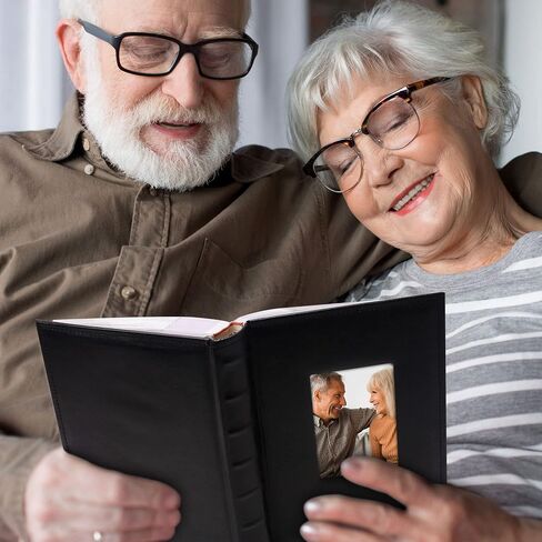 ألبوم صور Vienrose مقاس 4 × 6 300 صورة مع غطاء جلدي لمنطقة المذكرة، كتاب صور بسعة كبيرة لحفلات الزفاف والأسرة وإجازة الطفل باللون الأسود in Kuwait