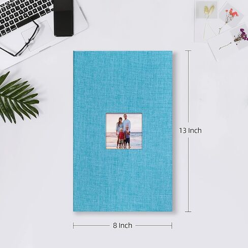 ألبوم صور صغير من Mublalbum مقاس 4x6 300 صورة بغطاء من الكتان مع 300 جيب أفقي لحفلات الزفاف والذكرى السنوية للعائلة والأطفال (رمادي) in Kuwait