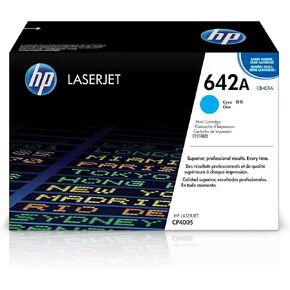 Original HP 642A Cyan Toner Cartridge | Works with HP Color LaserJet CP4005 Series | CB401A in Saudi Arabia