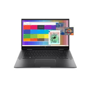 HP ENVY x360 Convertible 15-inch Laptop, AMD Ryzen 7 5825U processor, AMD Radeon Graphics, 8 GB RAM, 512 GB SSD, Windows 11 Home (15-eu1026nr, Nightfall black aluminum) in Kuwait