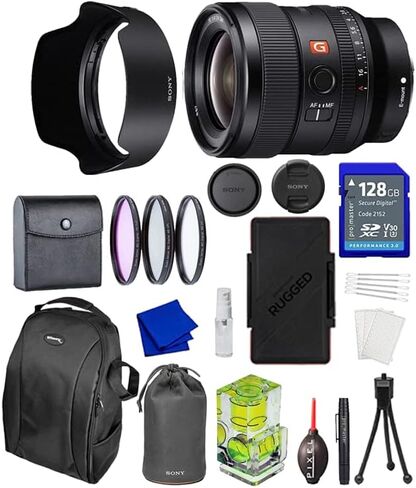 Sony FE 24mm F1.4 GM (SEL24F14GM) Camera Lens Bundle with 67MM Protection Filter + More | 24mm Sony Lens in Kuwait