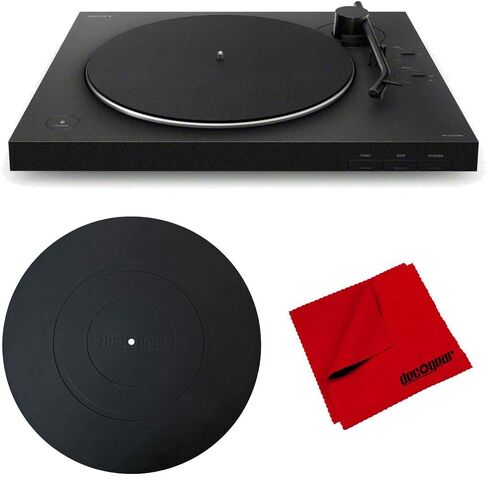 Sony PS-LX310BT Hi-Res Belt-Drive USB Turntable Bundle with Deco Gear 12 inch Universal Silicone Platter Mat and Microfiber Cleaning Cloth in Saudi Arabia