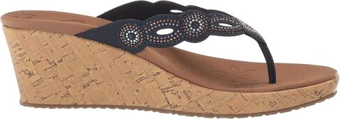 Skechers Women's Cork Wedge Flip-Flop in Kuwait