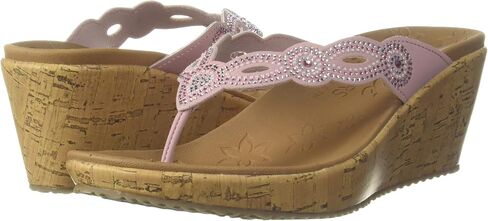 Skechers Women's Cork Wedge Flip-Flop in Kuwait