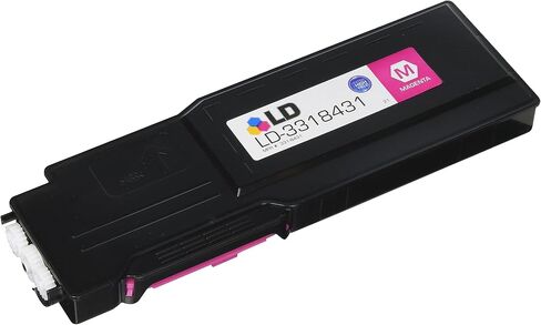 LD Compatible Toner to Replace Dell 331-8431 (XKGFP) Extra High Yield Magenta Toner Cartridge for Dell C3760 and C3765 Laser Printers in Saudi Arabia
