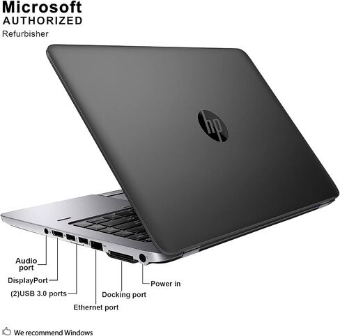 اتش بي ايليت 840 G1 14 في اتش دي ال اي دي باك لايت المضادة للوهج ، انتل ثنائي النواة i5-5200U، ذاكرة الوصول العشوائي 8 جيجا، 500 جيجا هارد، يو اس بي 3.0، ويندوز 10 برو (تم تجديده) in Saudi Arabia
