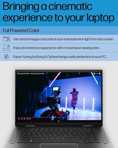 HP ENVY x360 Convertible 15-inch Laptop, AMD Ryzen 7 5825U processor, AMD Radeon Graphics, 8 GB RAM, 512 GB SSD, Windows 11 Home (15-eu1026nr, Nightfall black aluminum) in Kuwait