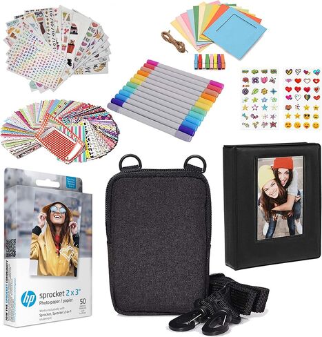 HP Sprocket 2x3" Premium Zink Sticky Back Photo Paper (50 Sheets) Compatible with HP Sprocket Photo Printers. in Saudi Arabia