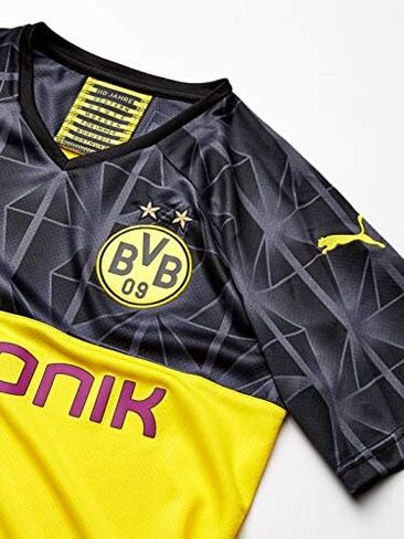 PUMA Men's BVB Cup Shirt Replica Jr with Evonik Without Opel Logo in Saudi Arabia