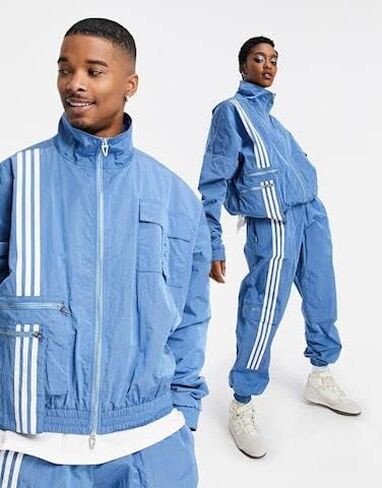 ADIDAS UNISEX IVP NYLON TRACK JACKET, BLUE in Kuwait