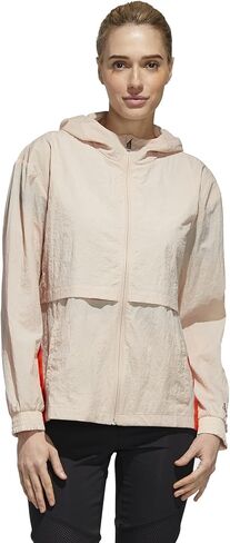 adidas x Zoe Saldana Collection Women's Windbreaker Jacket Women's, Beige, Size in Saudi Arabia