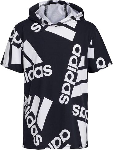 adidas Boys' Big Short Sleeve Hooded T-Shirt in Saudi Arabia