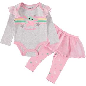STAR WARS Baby Girls Clothing One Piece Set - Baby Yoda Baby Clothes - Baby Girl Clothes