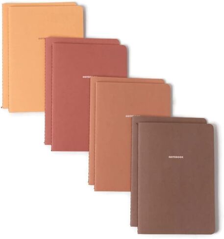 Notebook Journal (16 Pack), A5, 5.5 x 8 in, Cute Soft Paper Cover Notebook Set, Thin Writing Journal for Travel, Meditation, Wedding and Dream Journals, Lightweight Lined Paper Diary, 60 in Saudi Arabia