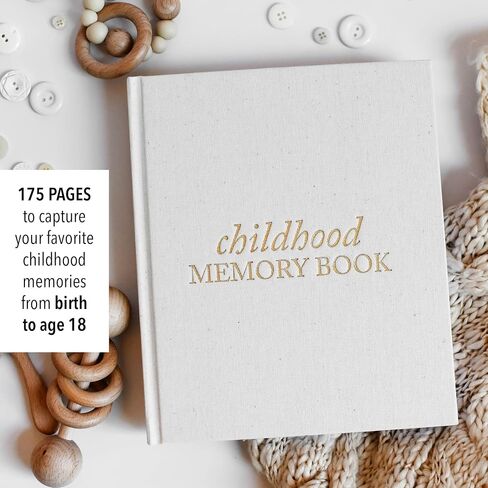 Baby Book Childhood Journal (Dusty Rose, 175 Pages) by Duncan & Stone - Milestone & Child Memory Book from Pregnancy to Year Eighteen – Childhood Memories Journal for Parents in Saudi Arabia
