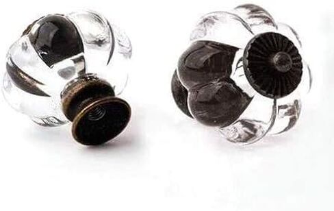 5 قطع خمر أنيقة مقابض زرقاء وأحمر الزهور مطلية باليد خزانة خزانة مقابض الأبواب درج (لون مختلط) in Kuwait