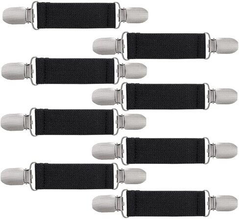 Elastic Mitten Clips Tight Stainless Steel Gloves Clips for Toddler Kids Clothes Dress Sweater Shawl Fit Cinch Waist Clips in Saudi Arabia
