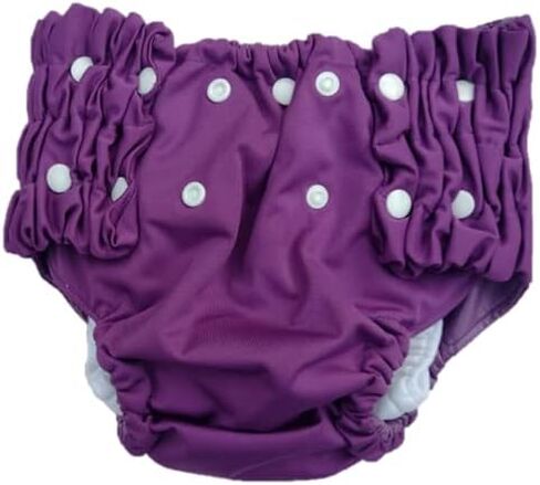 Night Time Washable Cloth Pull Up Diapers for Toddlers and Preschoolers, Ages 2 Years to 6 Years (Purple Large) in Kuwait