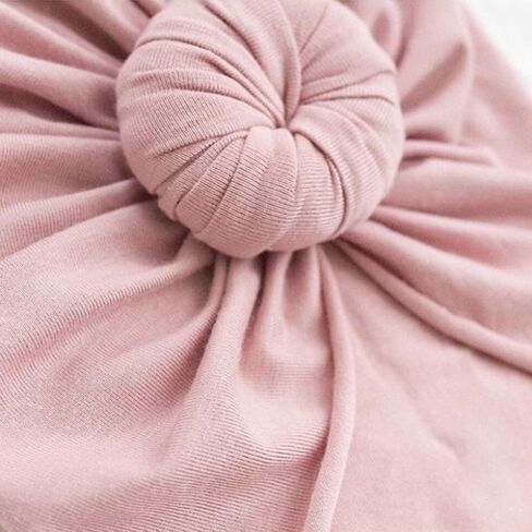 DRESHOW BQUBO 5 Pieces Baby Turban Hats Turban Bun Knot Baby Infant Beanie Baby Girl Soft Cute Toddler Cap in Kuwait