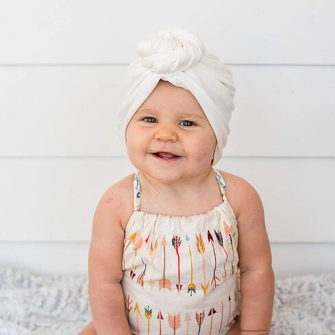 DRESHOW BQUBO 5 Pieces Baby Turban Hats Turban Bun Knot Baby Infant Beanie Baby Girl Soft Cute Toddler Cap in Kuwait