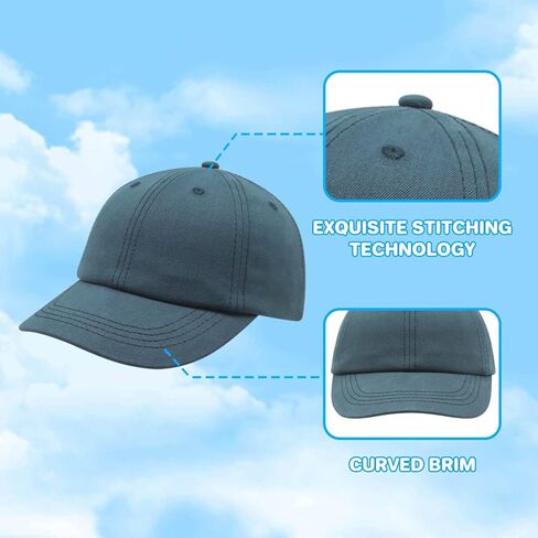 قبعة بيسبول للأطفال من Duoyeree قبعة شمسية قابلة للتعديل خفيفة الوزن وناعمة للصيف على الشاطئ للأطفال الصغار والأولاد والبنات in Kuwait