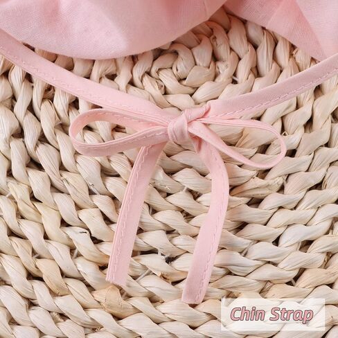 Baby Girl Sun Hat with Bowknot Cotton Infant Bucket Hat Summer Toddler Kids Beach Hats for Girls 0-2 Years in Saudi Arabia