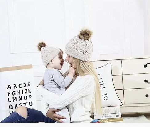 DANMY Baby Beanie Hat, Infant Newborn Toddler Winter Warm Knit Cap for Little Boys Girls, Winter Warm Hat in Kuwait