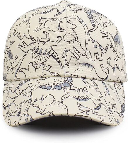 JANGANNSA Dinosaur Boys Girls Caps Embroidery Baby Baseball Caps Cotton Infant Toddler Kids Hat Spring Summer Autumn 2-6Y in Saudi Arabia