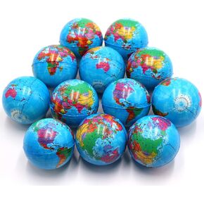 Set of 12 - Fun Face Stress Balls Cute Hand Wrist Stress Reliefs Squeeze Balls for Kids and Adults at School or Office Party Favors (Yellow Color Random Faces) (Classic)