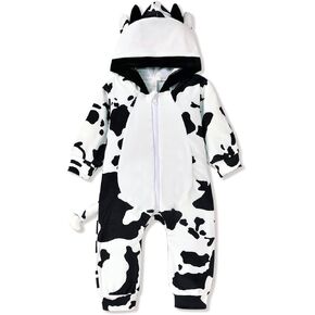 Aalizzwell Baby Animal Romper, Infant Boys Girls Hooded Romper Jumpsuit Fall Winter Clothes Outfit in Saudi Arabia