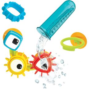 لعبة استحمام سبين اند سباوت ووتر جير من يوكيدو - شكل ثلاث تروس بعيون جاحظة كبيرة في المنتصف تدور وتثبت بحوض الاستحمام in Kuwait