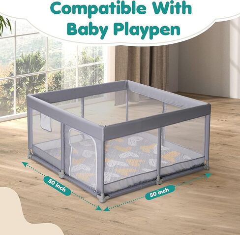 سجادة لعب الأطفال المصنوعة من القطن الناعم للرضع والأطفال الصغار، سجادة وقت الاستلقاء على البطن، سجادة نشاط الطفل للأرضية، سجادة زحف قابلة للطي للاستخدام الداخلي والخارجي in Kuwait