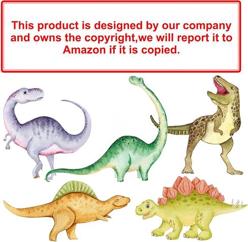 Dinosaur Wall Decals Glow in The Dark Vinyl Watercolor Dinosaur Decal Large Removable Dino Wall Stickers for Boys Bedroom Kids Girls Baby Nursery Playroom Living Room Wall Decor(Blue) | Watercolor Dinosaurs,Large Removable Dino Wall Stickers,Kids Girls Ba in Saudi Arabia