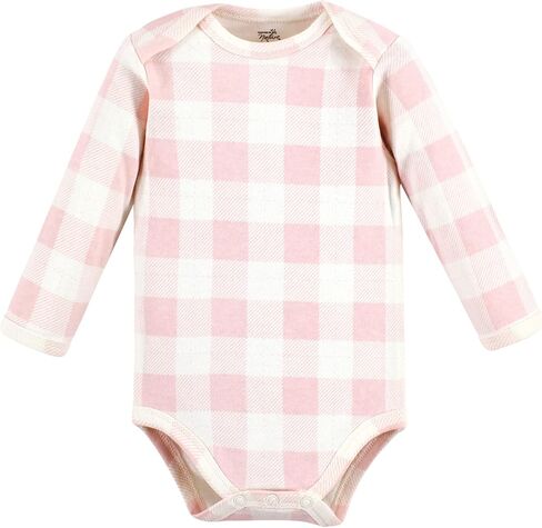 Touched by Nature Unisex Baby Organic Cotton Long-Sleeve Bodysuits, Girl Woodland Alphabet, 9-12 Months in Kuwait