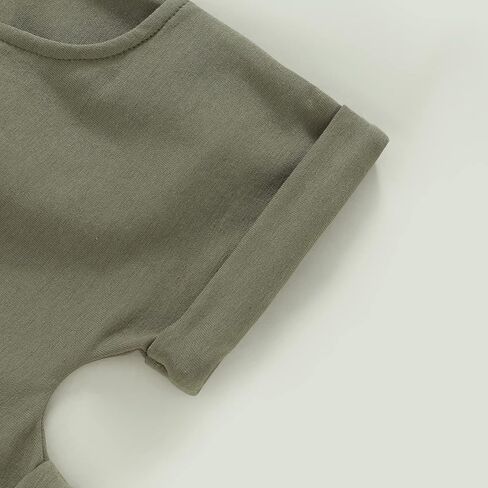 Toddler Baby Boy Summer Clothes Contrast Color Short Sleeve Shirt Top Shorts Casual Baby Boy Shorts Set in Kuwait