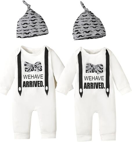 Baby Boy Matching Outfit Newborn Boy Twins Bodysuit Ladies We Have Arrived Romper in Saudi Arabia